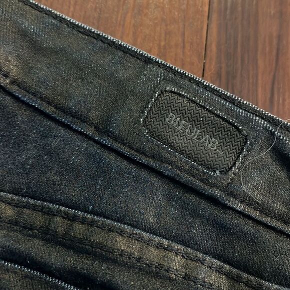 Jean Shorts / Black Shorts - Reversible - Bleulab NEW Size 27 - Shorts 2 in 1 - Picture 3 of 6